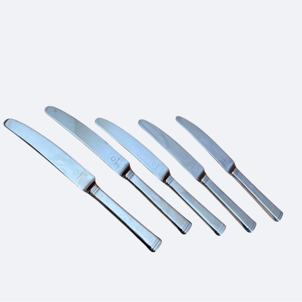 Wedgwood Martha Stewart Stainless Steel Table Knives Set Of 5 Flatware Recital‎